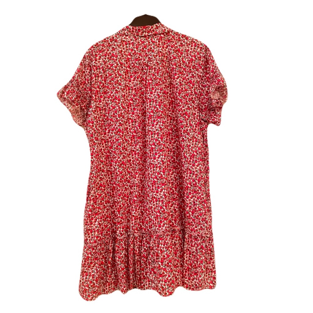 J. Crew Amelia Shirt Dress in Liberty Eliza’s Red Floral Fabric Plus Size 3X - Picture 2 of 15